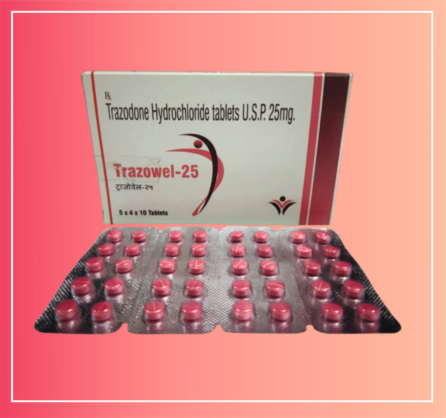 Trazodone HCl 25 {10 Tabletlik Fiyat} Dellwich'ten
