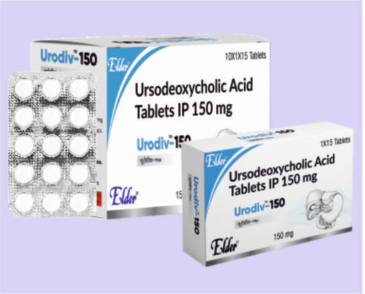 URODIV 150MG TABS 15'S (حمض يورسوديوكسيكوليك 150 ملغ) من Elder