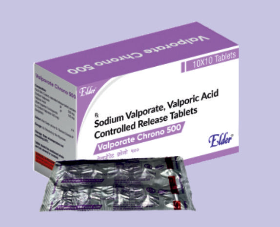 VALPORATE CRONO 500 TABLET 10'LU (Sodyum Valproat 333 mg, Valproik Asit 145 mg CR) Elder tarafından