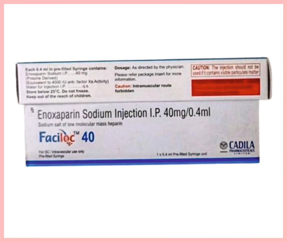 FACILOC 40MG (إينوكسابارين الصوديوم 40 ملغ) من كاديلا