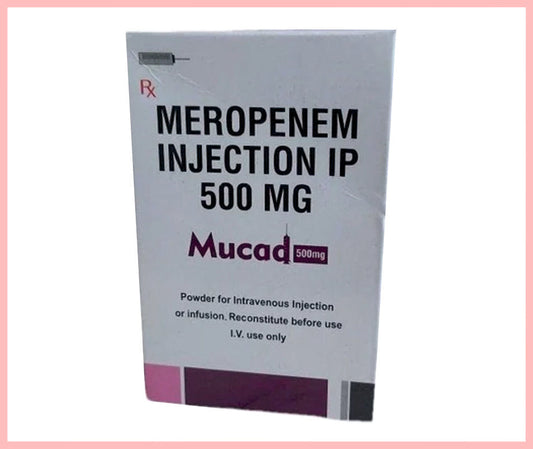 MUCAD 500MG INJ. (Meropenem 500 mg ) by Cadila1
