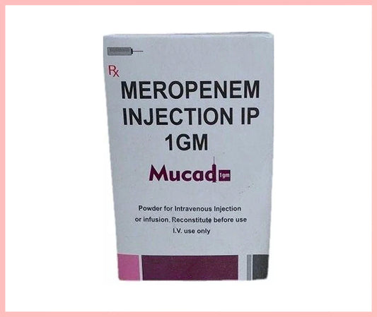 MUCAD 1000MG INJ. (Meropenem 1000 mg ) by Cadila1