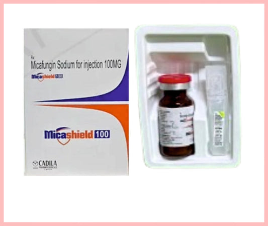 MICASHIELD 100MG INJECTION (Micafungin 100 mg + Sodium Chloride 0.9% w/v ) by Cadila1