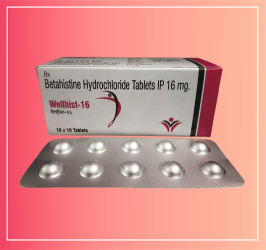 Betahistine Hcl 16 {Rate of 10 Tab} by Dellwich