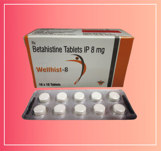 Betahistine Hcl 8 {Rate of 10 Tab} by Dellwich