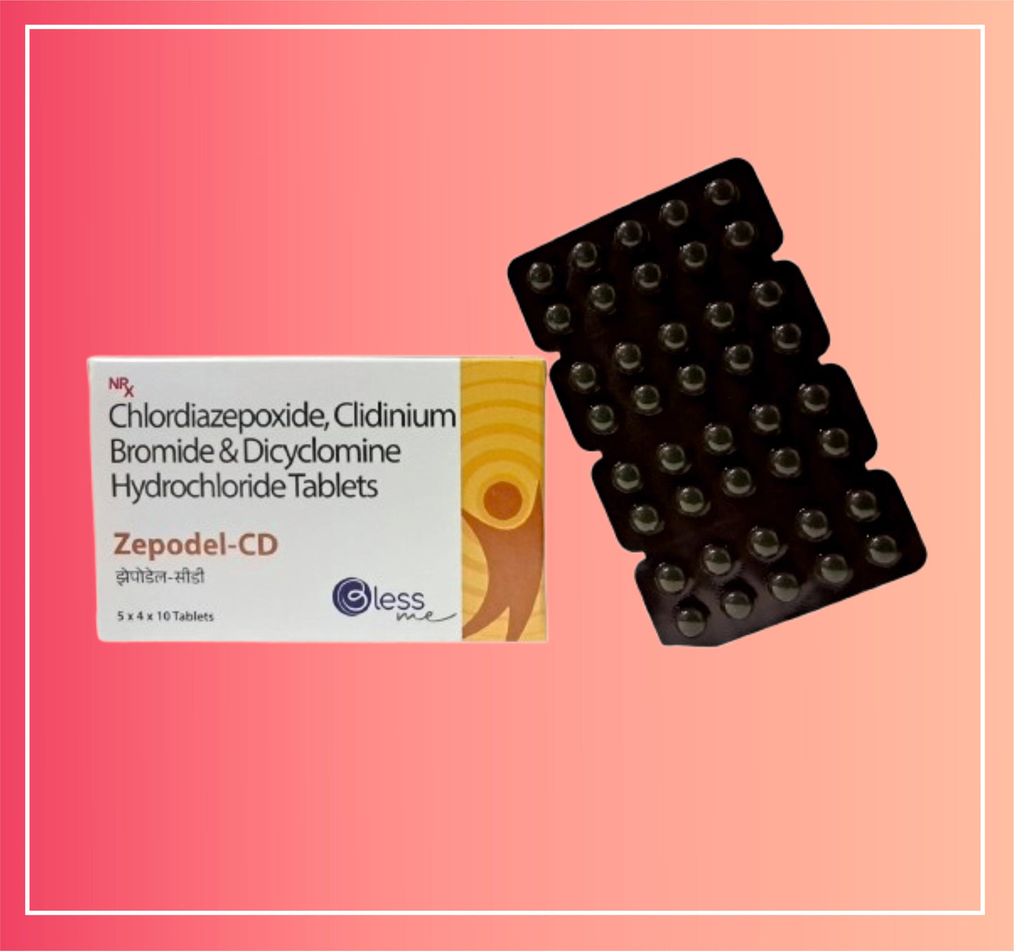 Klordiazepoksit 5, Klidinyum Bromür 2.5, Disiklomin HCl 10 {10 Tablet oranı} Dellwich