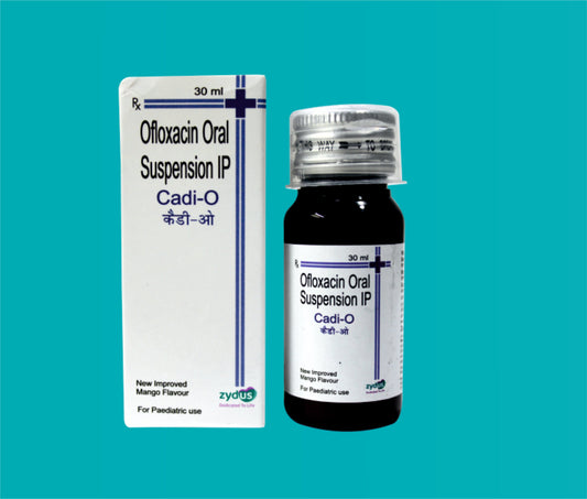 Cadi O Susp  30ml. Ofloxacin 50 Mg by zydus