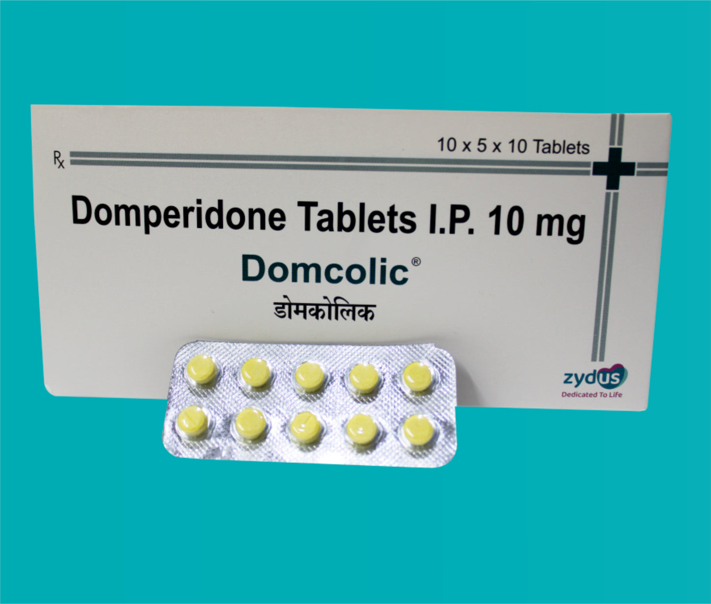 Domcolic Tab (50 X 10 T) Domperidone 10 mg by Zydus