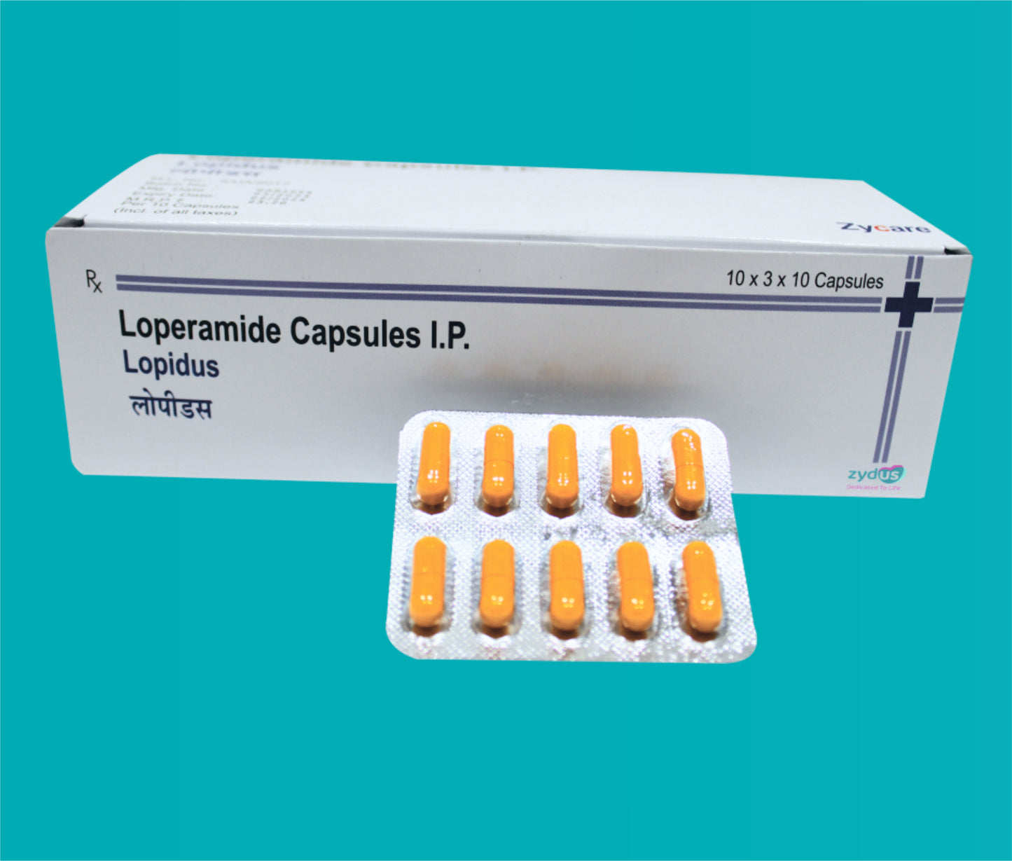 Lopidus Cap. (30 X 10) Loperamide 2 mg by Zydus