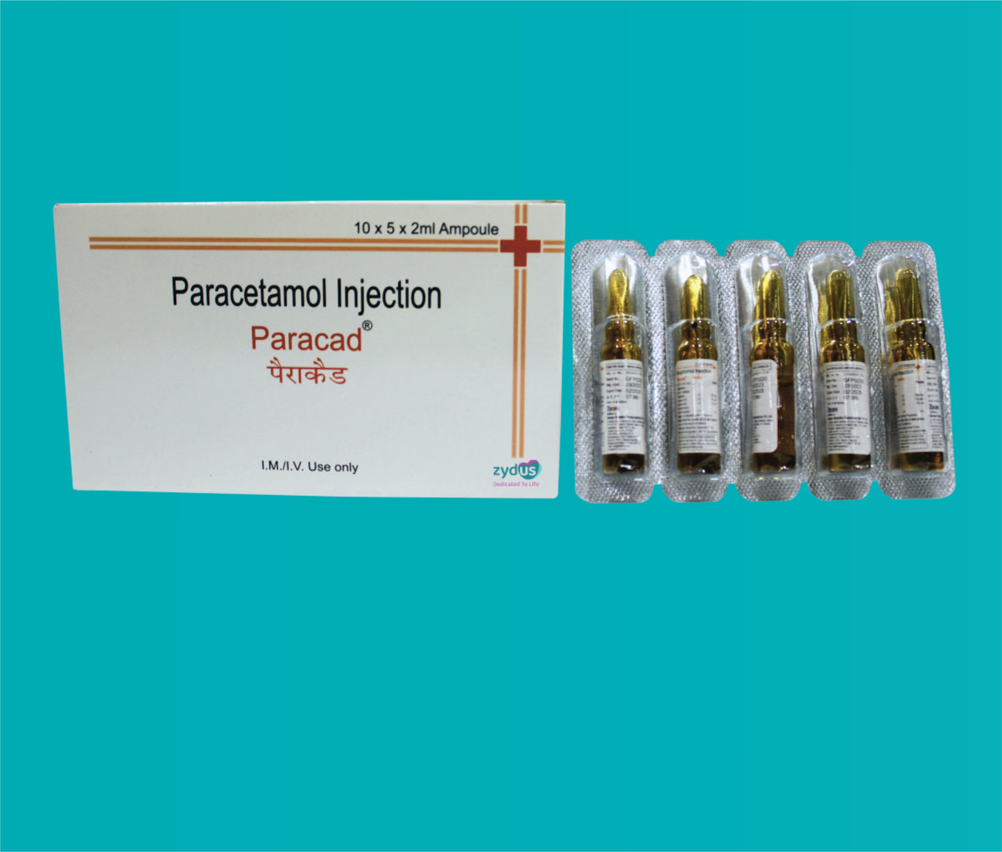 Paracad Inj. (2 ml.) Paracetamol 150 mg by Zydus