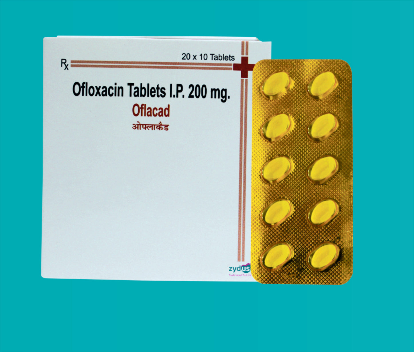 Oflacad 200  Tab. (20 X 10) Ofloxacin 200 mg by Zydus
