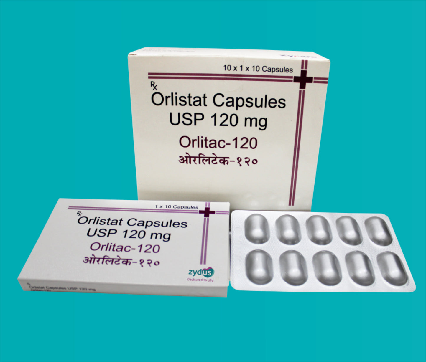 Orlitac 120 Capsule  (10 x 1 x 10 ) Orlistat 120 mg by Zydus