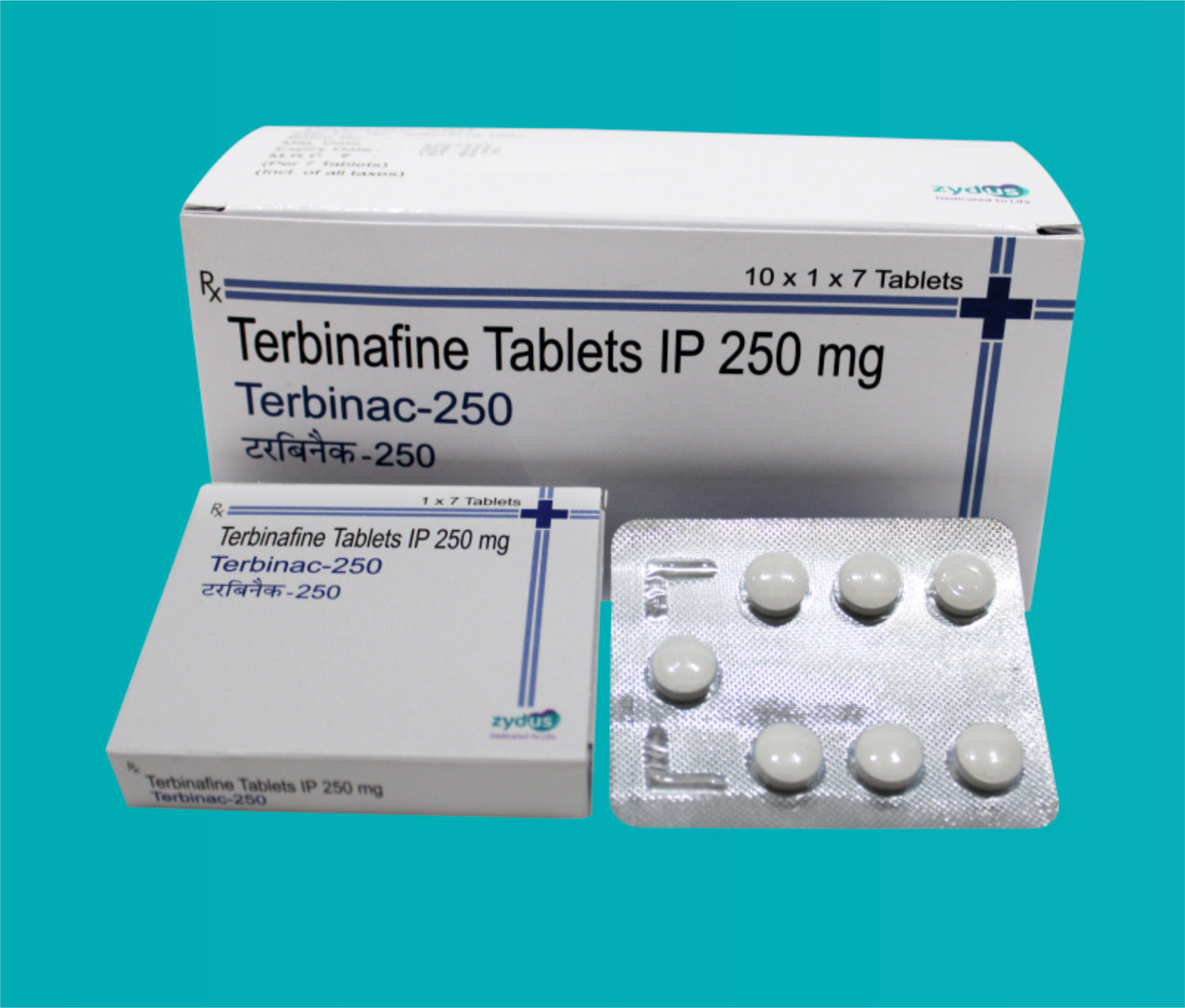 Terbinac- 250  Tab (10 x 1 x 7) Terbinafine 250 mg by Zydus