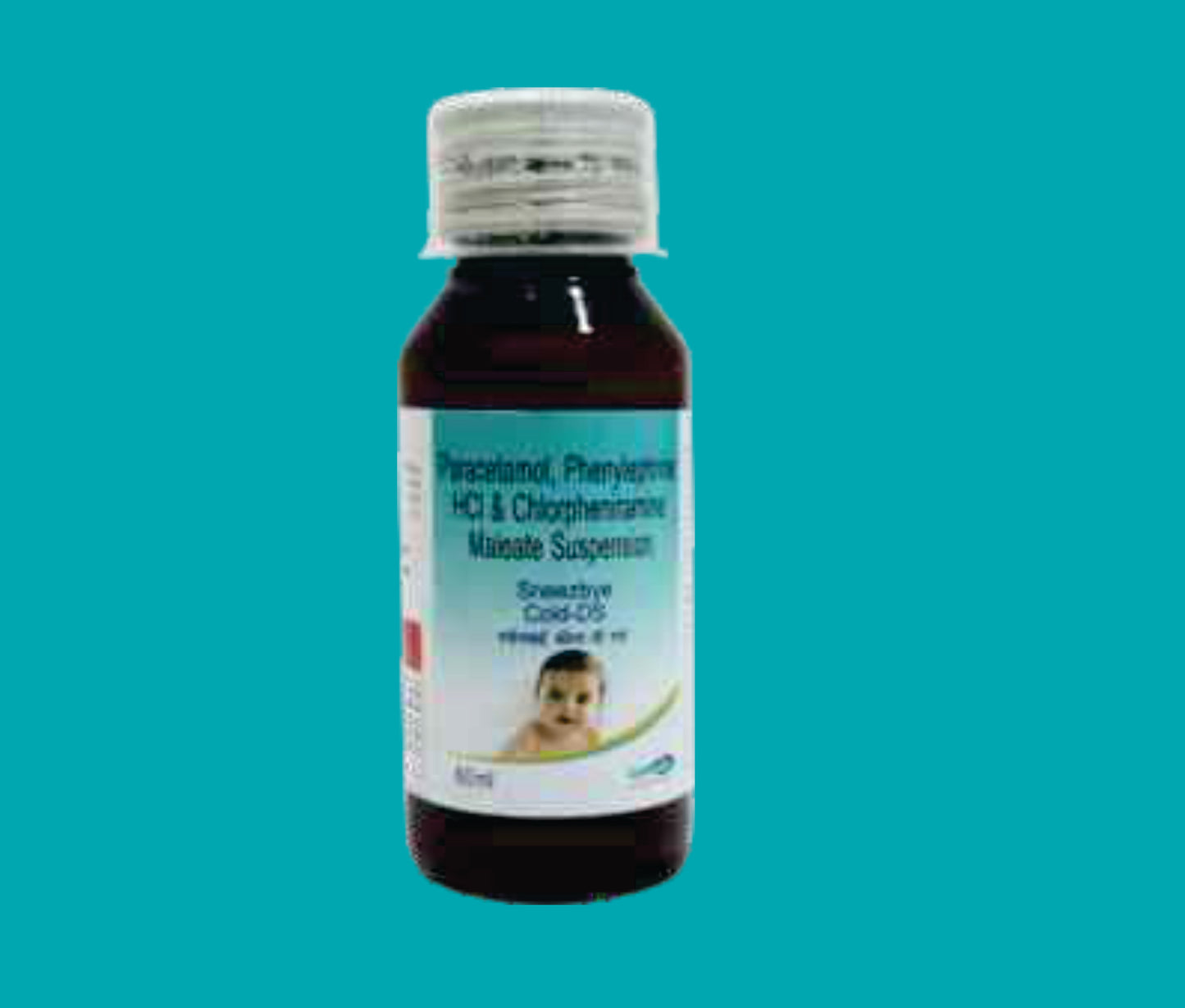 Sneezbye Cold DS Susp with Measuring Cap  (60 ml. Amber Colour Pet Bottle 
) Paracetamol 250 mg + Phenylephrine 5 mg + Chlorpheniramine 2 mg by Zydus