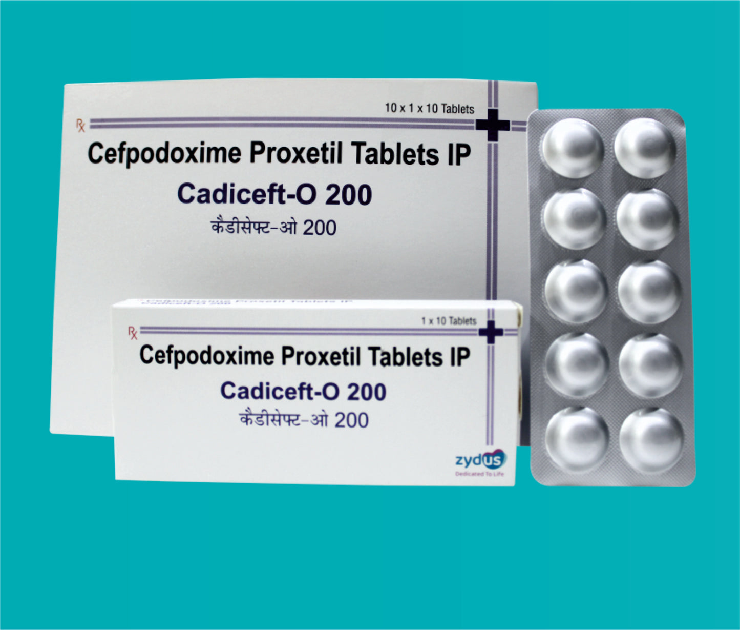 Cadiceft- O 200 mg Tab (10 x 1 x 10 ) Cefpodoxime 200 mg by Zydus