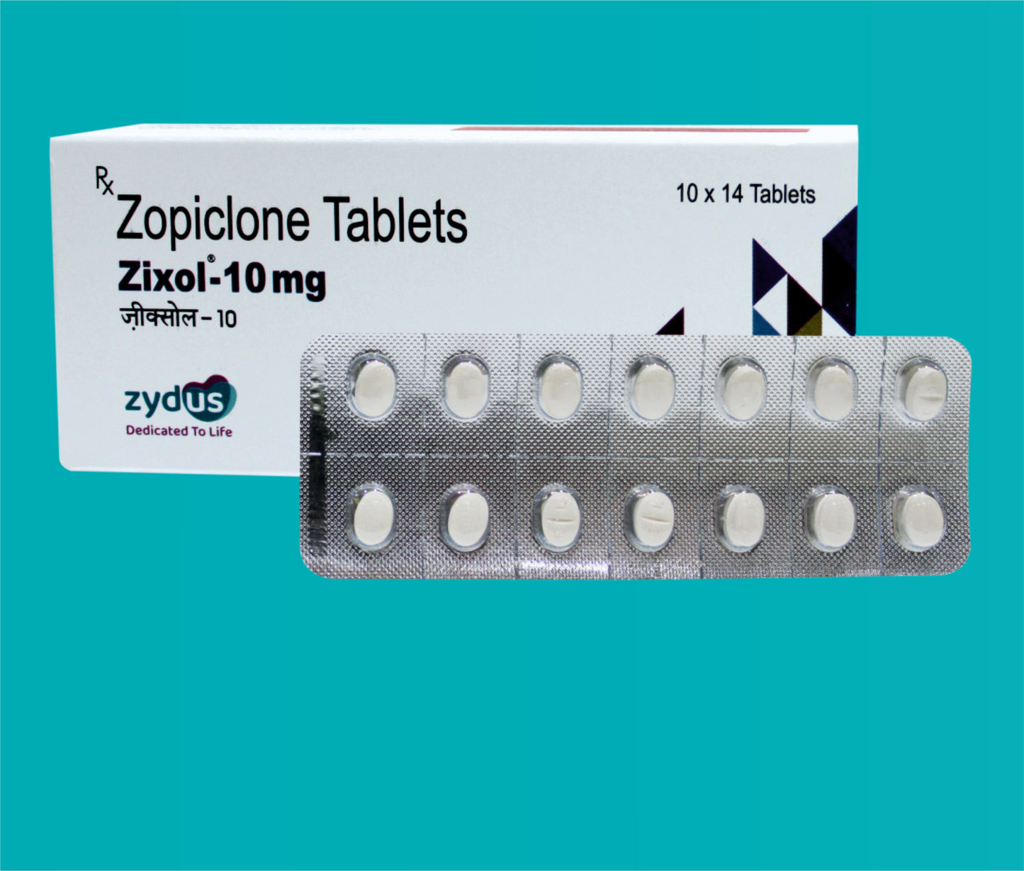 Zixol 10 mg Tab ( Blister Pack)  (10 x 14) Zopiclone 10 mg by Zydus