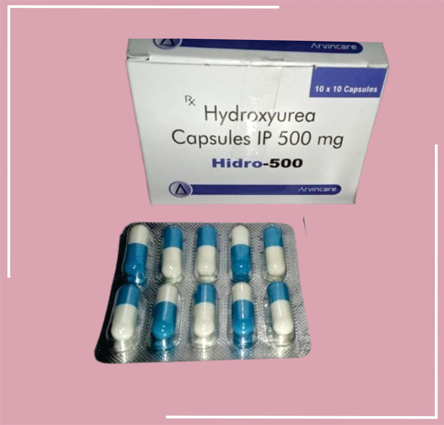 Hidro-500 Kapsül (Hidroksiüre) 10X10 Kapsül (Arvincare'den Hidroksiüre 500 Mg Kapsül)
